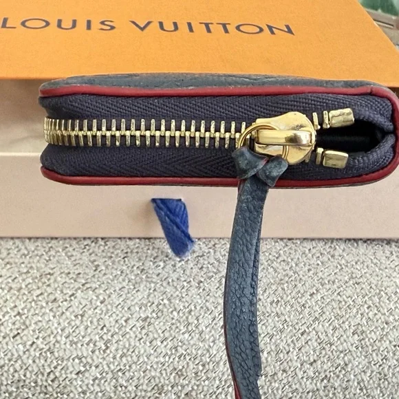 Louis Vuitton Clemence Navy Monogram Zip Wallet - Picture 4 of 7